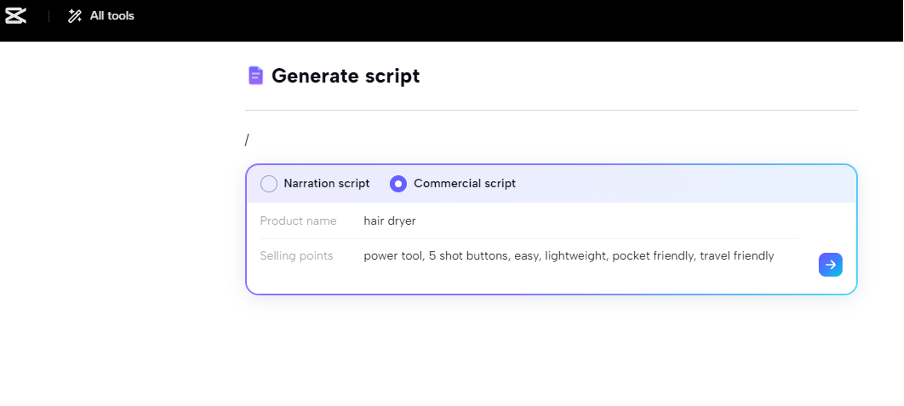 Input Your Script